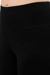 Amante High Rise Anti Microbial Leggings - Jet Black — thumbnail 4
